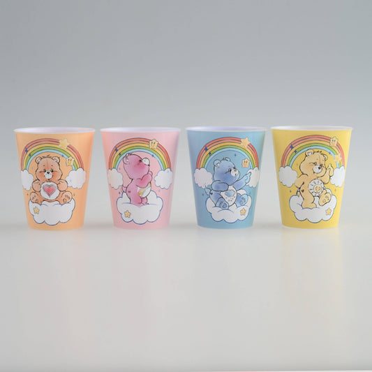 Ensemble Arc-en-ciel Aquarelle Bisounours 4 pièces 45 ml Mini Gobelet en Plastique