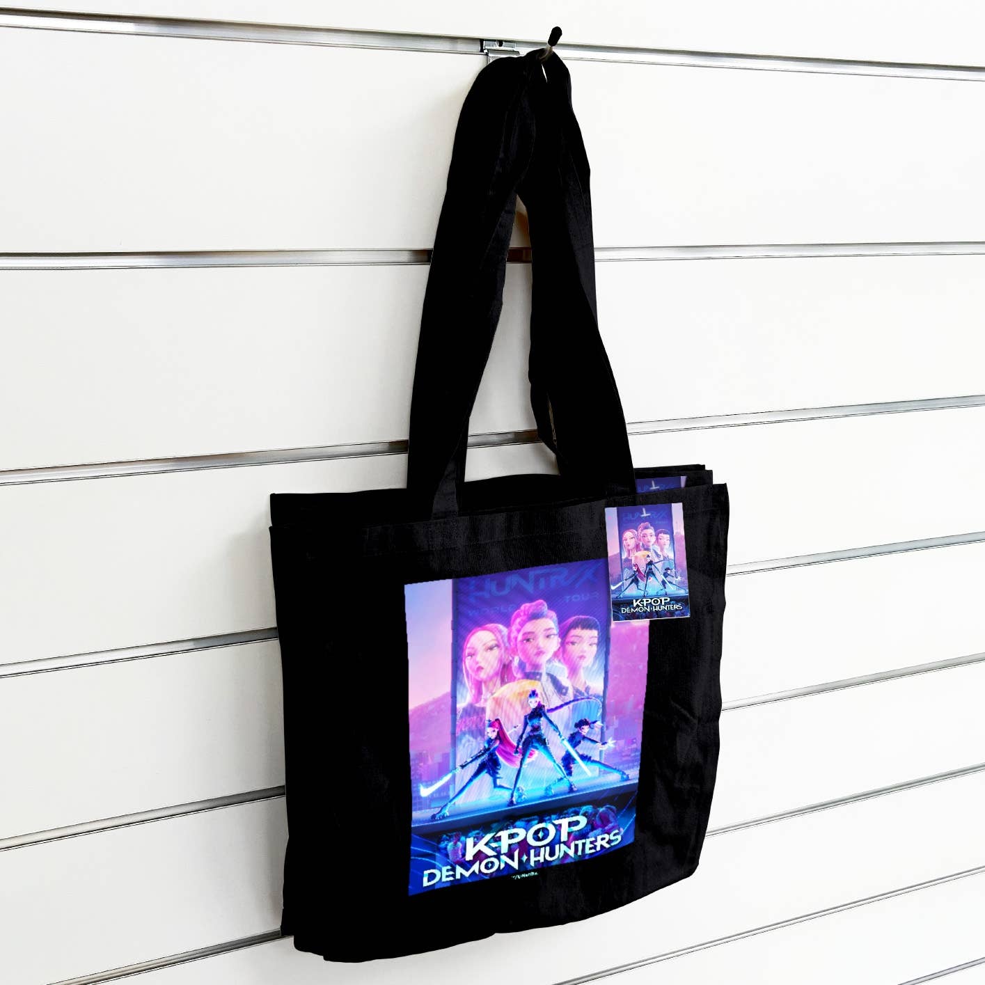 Sac fourre-tout noir K-POP Demon Hunters (Affiche principale)