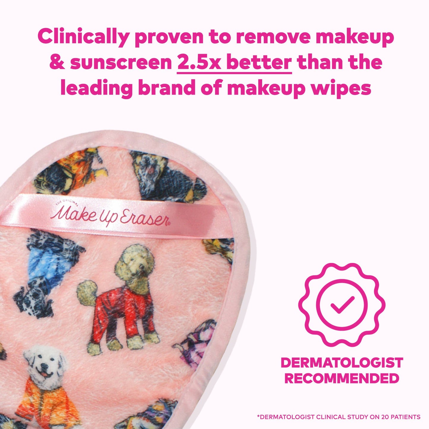Lingette démaquillante Puppy Print MakeUp Eraser PRO | L'Amoureux des Animaux
