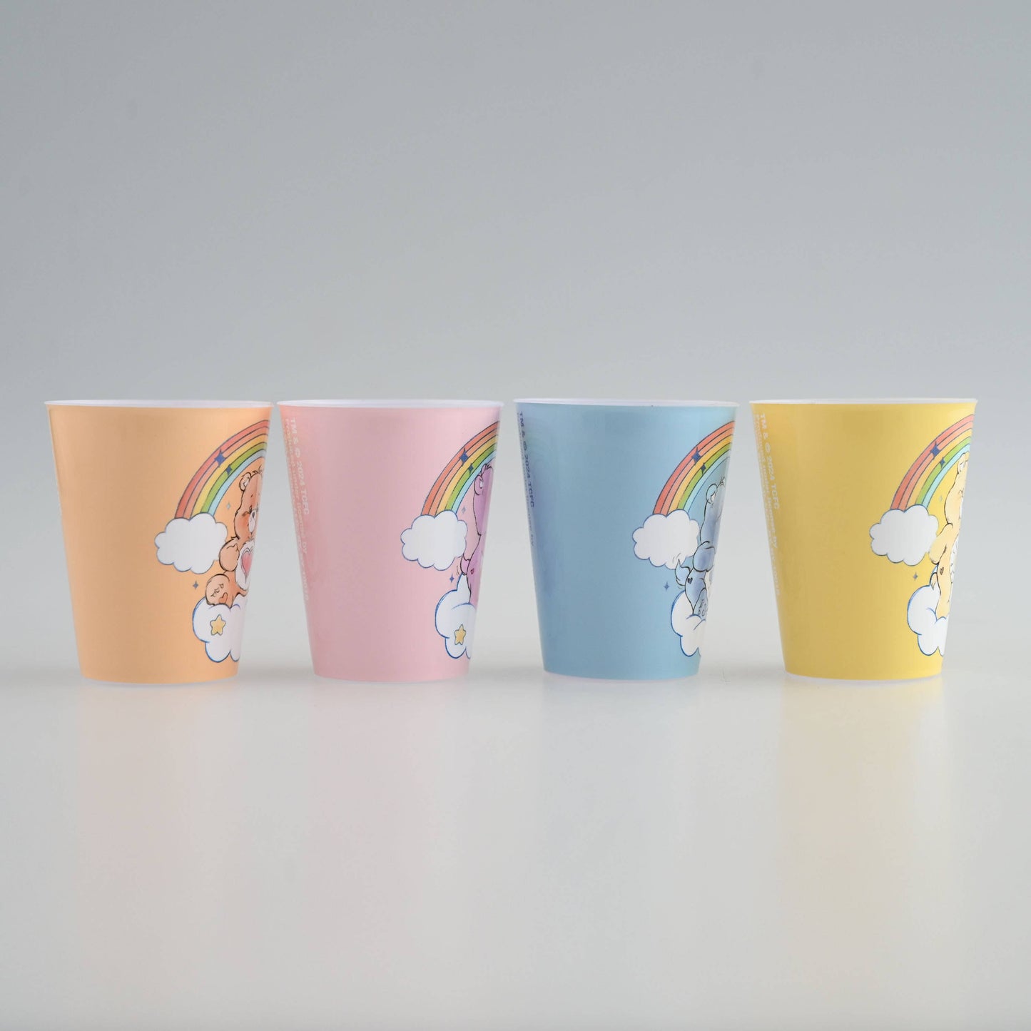 Ensemble Arc-en-ciel Aquarelle Bisounours 4 pièces 45 ml Mini Gobelet en Plastique