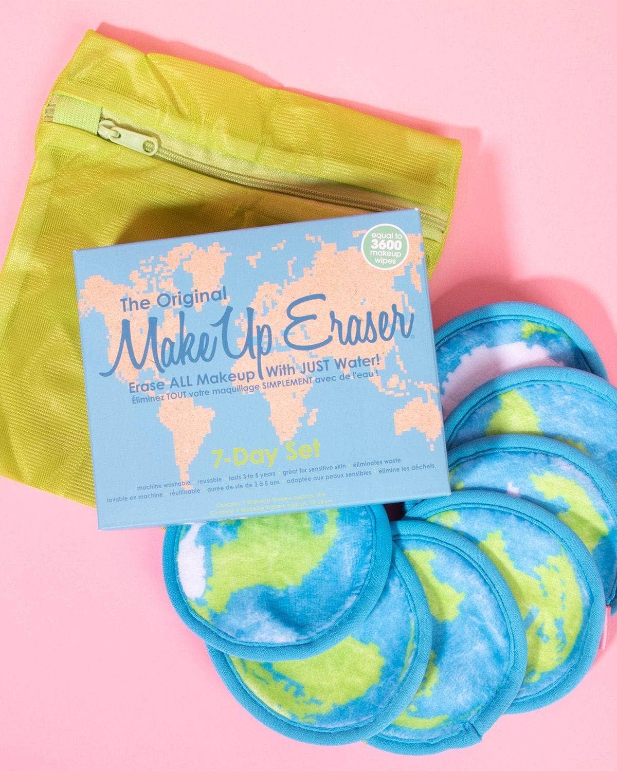 Lingettes démaquillantes Ensemble de 7 jours autour du monde