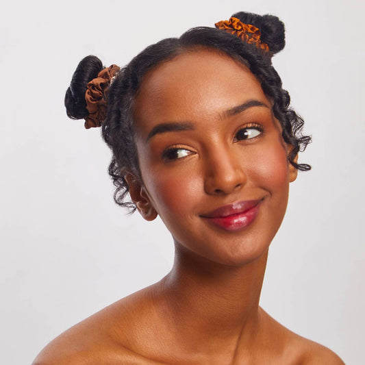 Ensemble de 5 petits chouchous en satin - Sedona