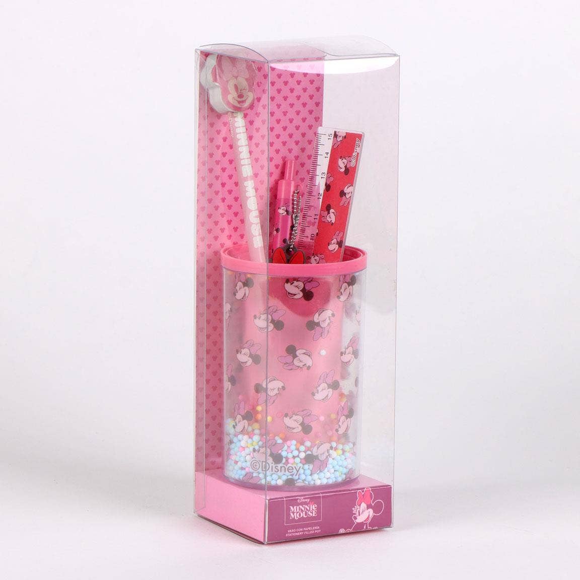ENSEMBLE DE PAPETERIE PORTE-CRAYONS MINNIE