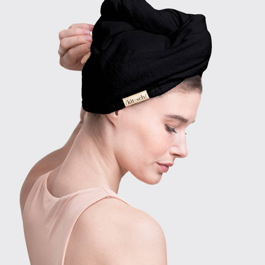 Serviette pour cheveux à séchage rapide - Eco Black