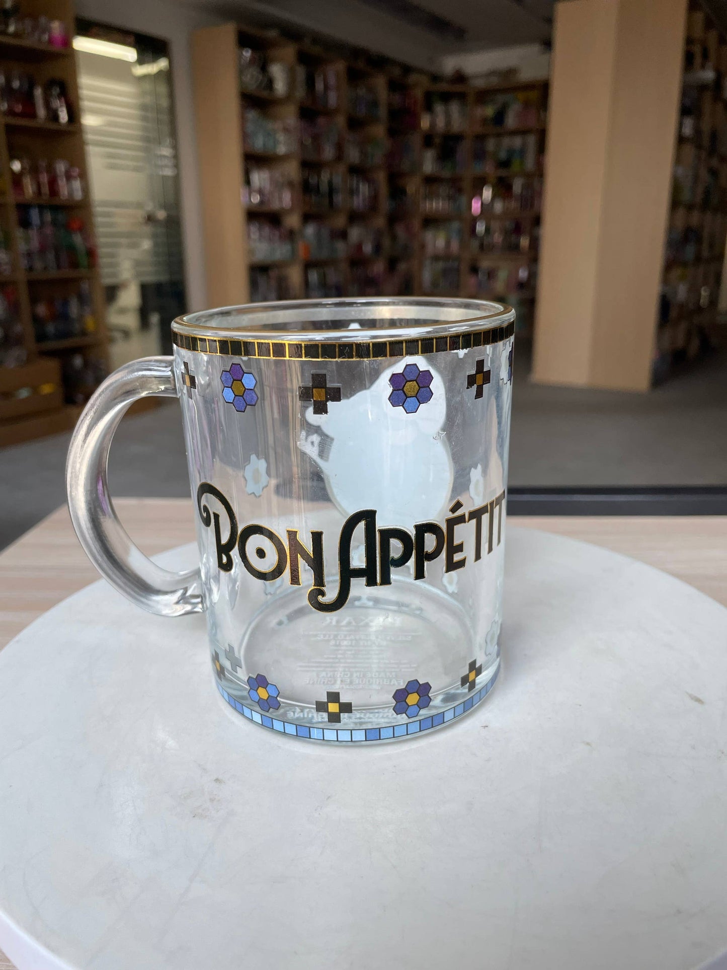 Tasse Ratatouille REMY BON APPÉTIT, tasse à café en verre 17,5 oz à finition métallisée