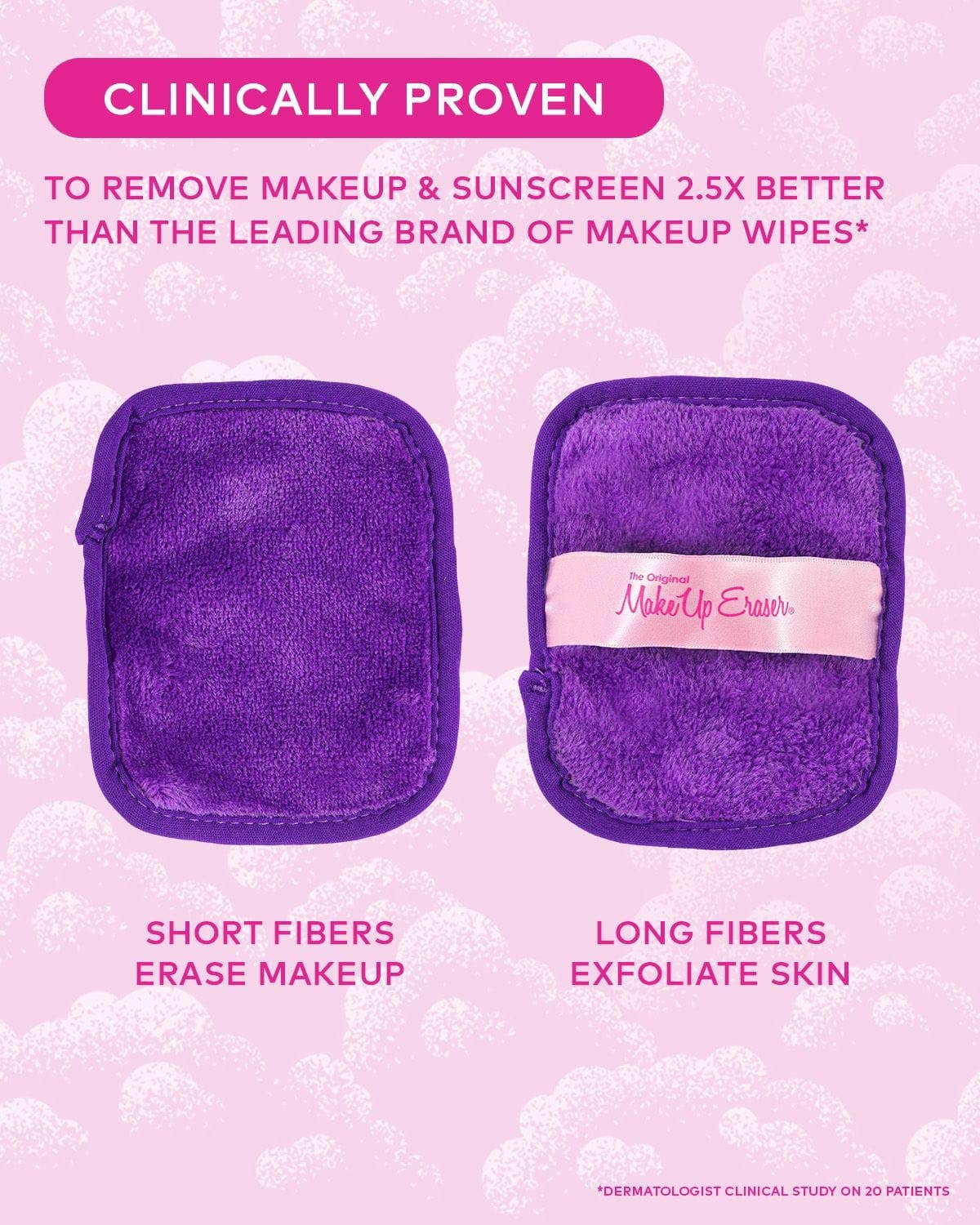 Lingettes démaquillantes Coffret de 7 jours Queen Purple