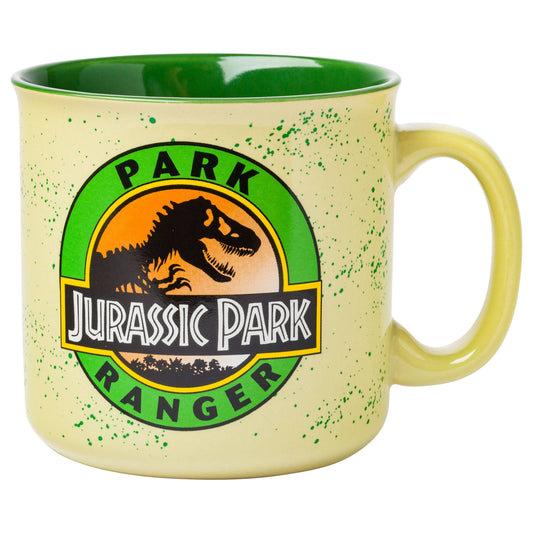 Tasse en céramique 20 oz « Belle » — décalcomanie intérieure nacrée20 oz Jurassic Park Ranger