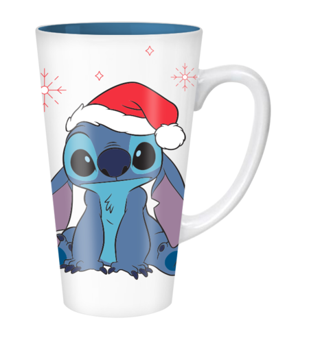 Tasse à latte en céramique Lilo and Stitch Christmas 16 oz