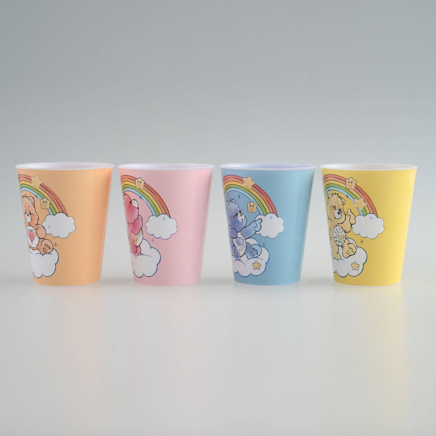 Ensemble Arc-en-ciel Aquarelle Bisounours 4 pièces 45 ml Mini Gobelet en Plastique