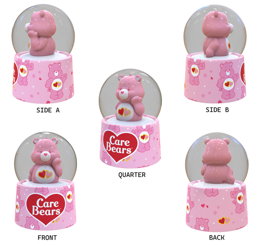 Boule à neige lumineuse Care Bears Love a Lot Bear 45 mm