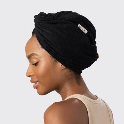 Serviette pour cheveux à séchage rapide - Eco Black