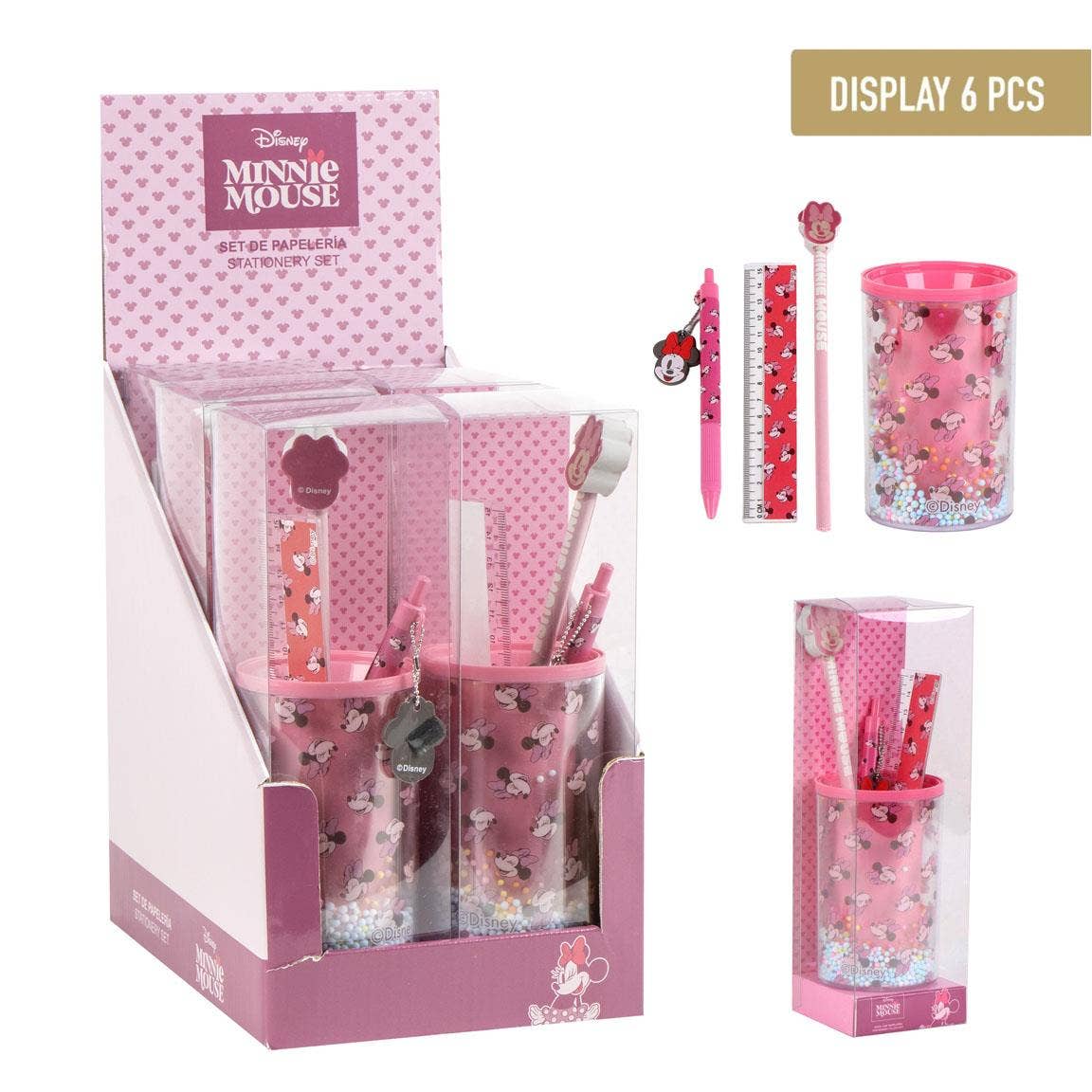 ENSEMBLE DE PAPETERIE PORTE-CRAYONS MINNIE