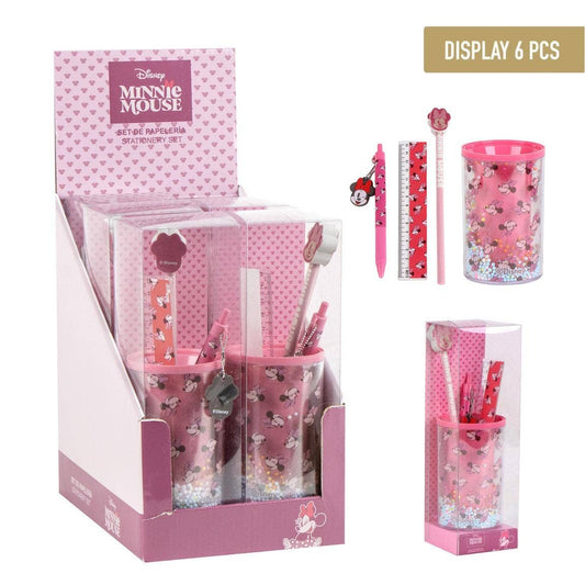 ENSEMBLE DE PAPETERIE PORTE-CRAYONS MINNIE