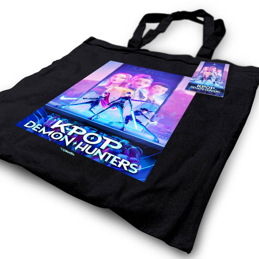 Sac fourre-tout noir K-POP Demon Hunters (Affiche principale)
