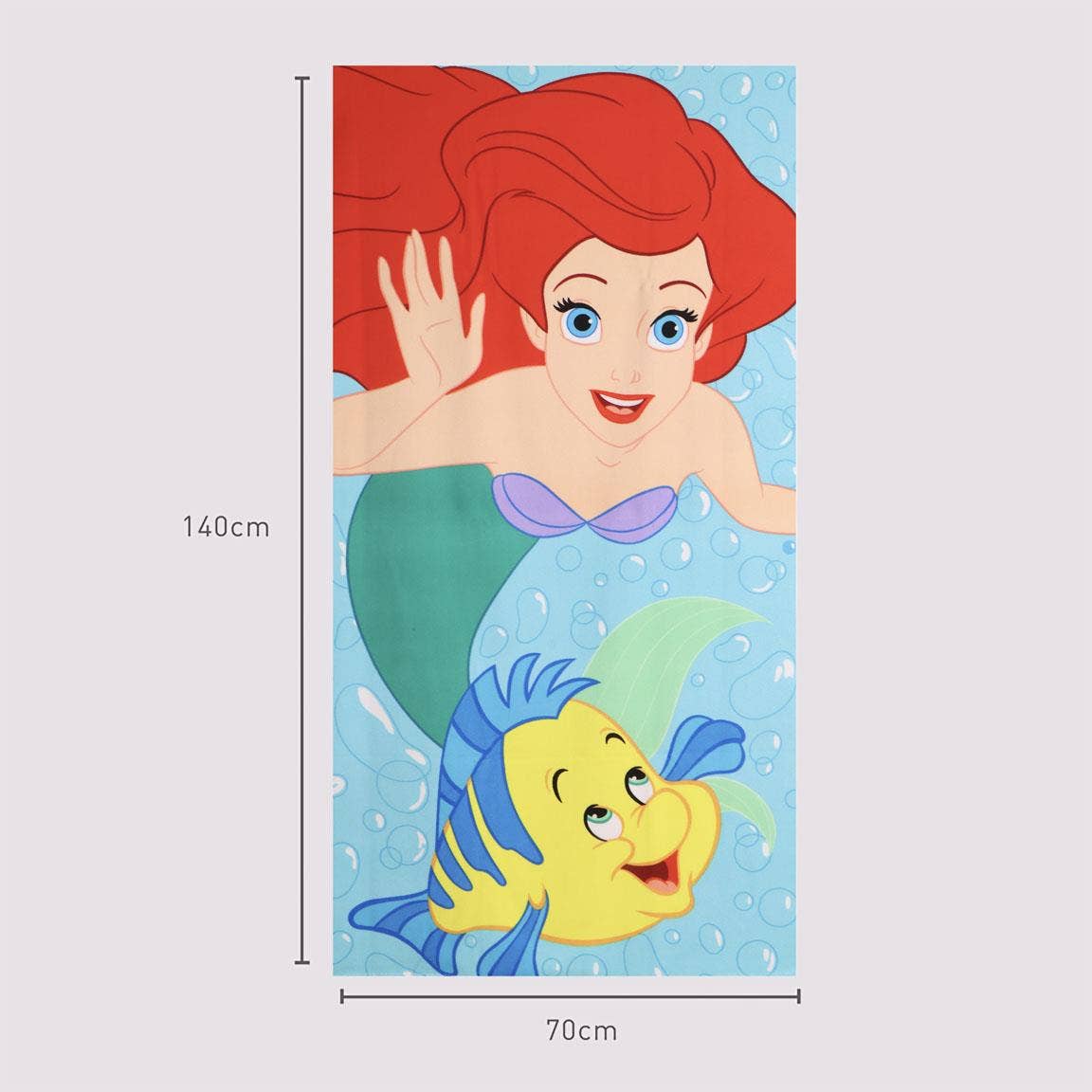 SERVIETTE EN MICROFIBRE PRINCESSE - Ariel petite sirène