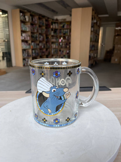 Tasse Ratatouille REMY BON APPÉTIT, tasse à café en verre 17,5 oz à finition métallisée