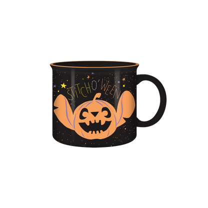 Mug de camping en céramique 20oz Stitch Midnight Stitch O Ween