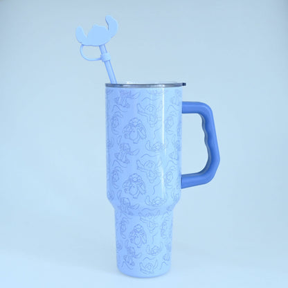 Gobelet isotherme 40oz Lilo & Stitch Blogger avec couvercle de paille