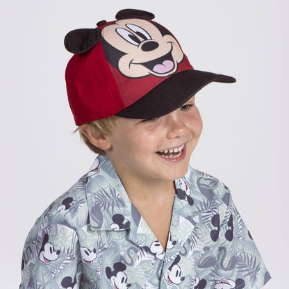 Casquette avec visière courbée et patchs Mickey - 2200010446