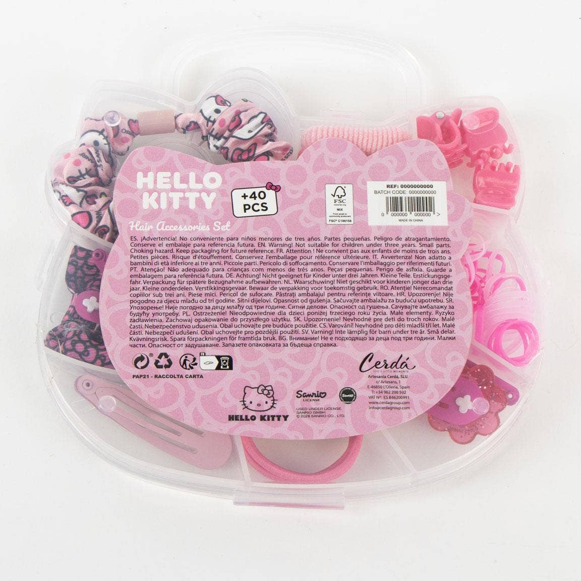 COFFRET BEAUTÉ 20 PIÈCES HELLO KITTY