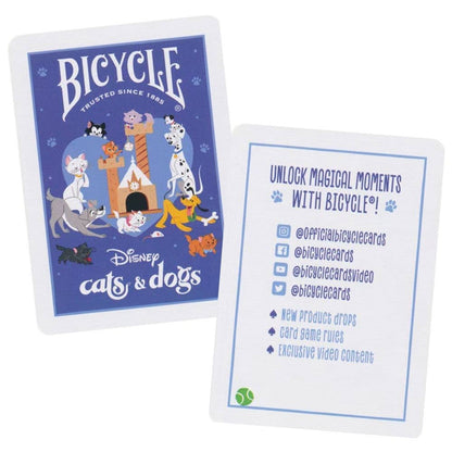 Cartes à jouer Bicycle Disney Chats et Chiens DISNEY
