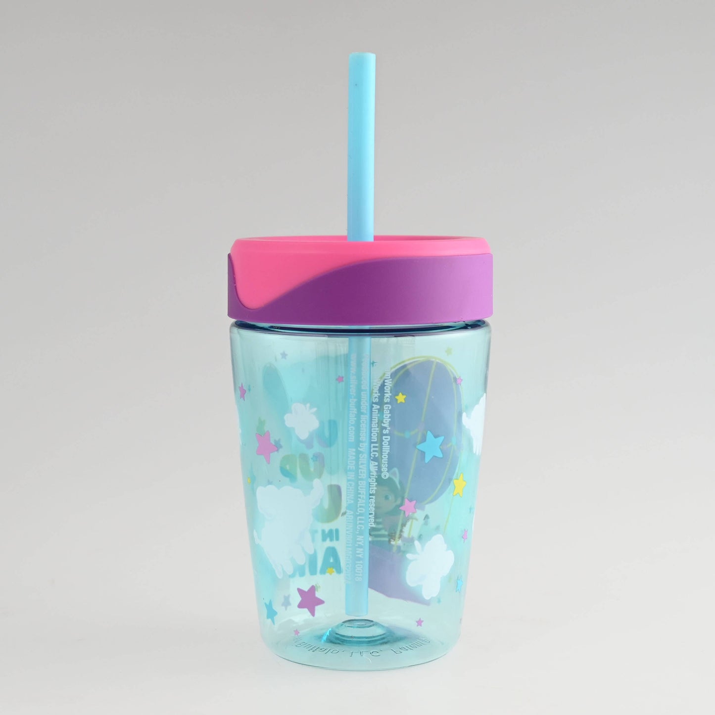 Gobelet anti-éclaboussures 17,5 oz avec ballon Gabby's Dollhouse et nuages