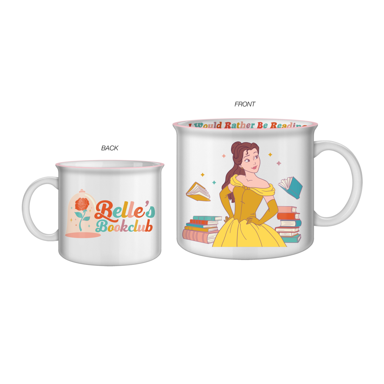 camper en céramique 20 oz « Belle » — La Belle et la Bête - Tasse