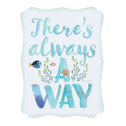 Aimant en métal gaufré Finding Dory There's Always A Way: Étain