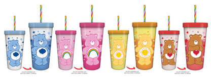 Gobelet à changement de couleur 24oz 4pk Cœurs Arc-en-ciel Bisounours
