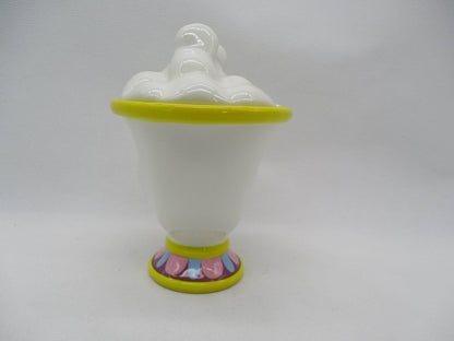 La Belle et la Bête — Tasse sculptée en céramique Chip avec bulles et couvercle