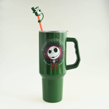 Gobelet Jack 40oz en acier inoxydable avec bouchon paille (Nightmare before Christmas)