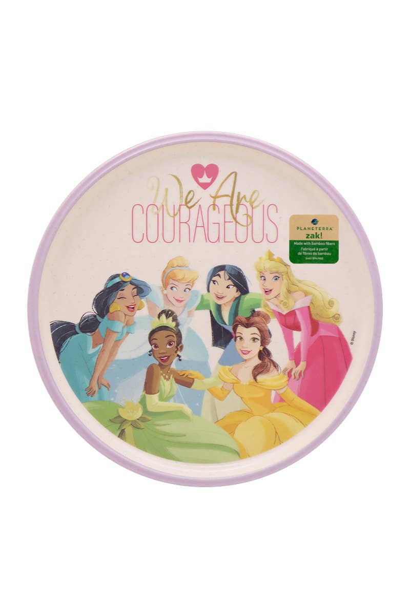 Assiette en bambou Disney Princesse 8 pouces
