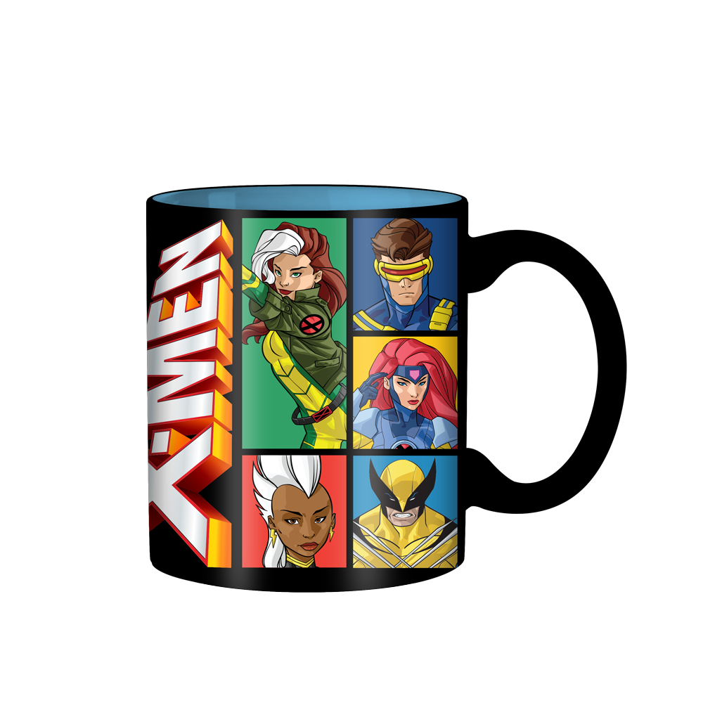 Mug en céramique 20oz avec panneaux de personnages X-men de Marvel Comics