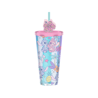 Gobelet froid en plastique iridescent 24oz Lilo et Stitch Angel