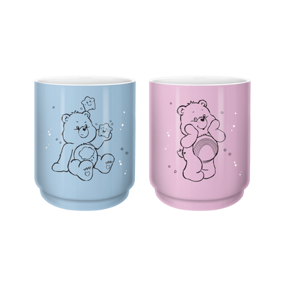 Sketch Stars Grumpy & Cheer Lot de 2 tasses à thé asiatiques en céramique 12 oz