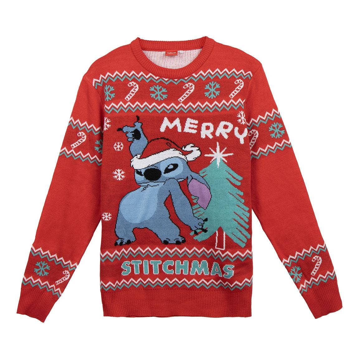 Chandail EN MAILLE DE NOËL STITCH DISNEY GRANDEUR XS