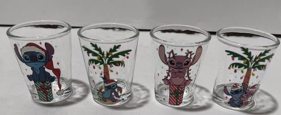 Coffret Cadeau Palm Stitch & Amis de Noël 4 pièces 1,8 oz Mini Verres