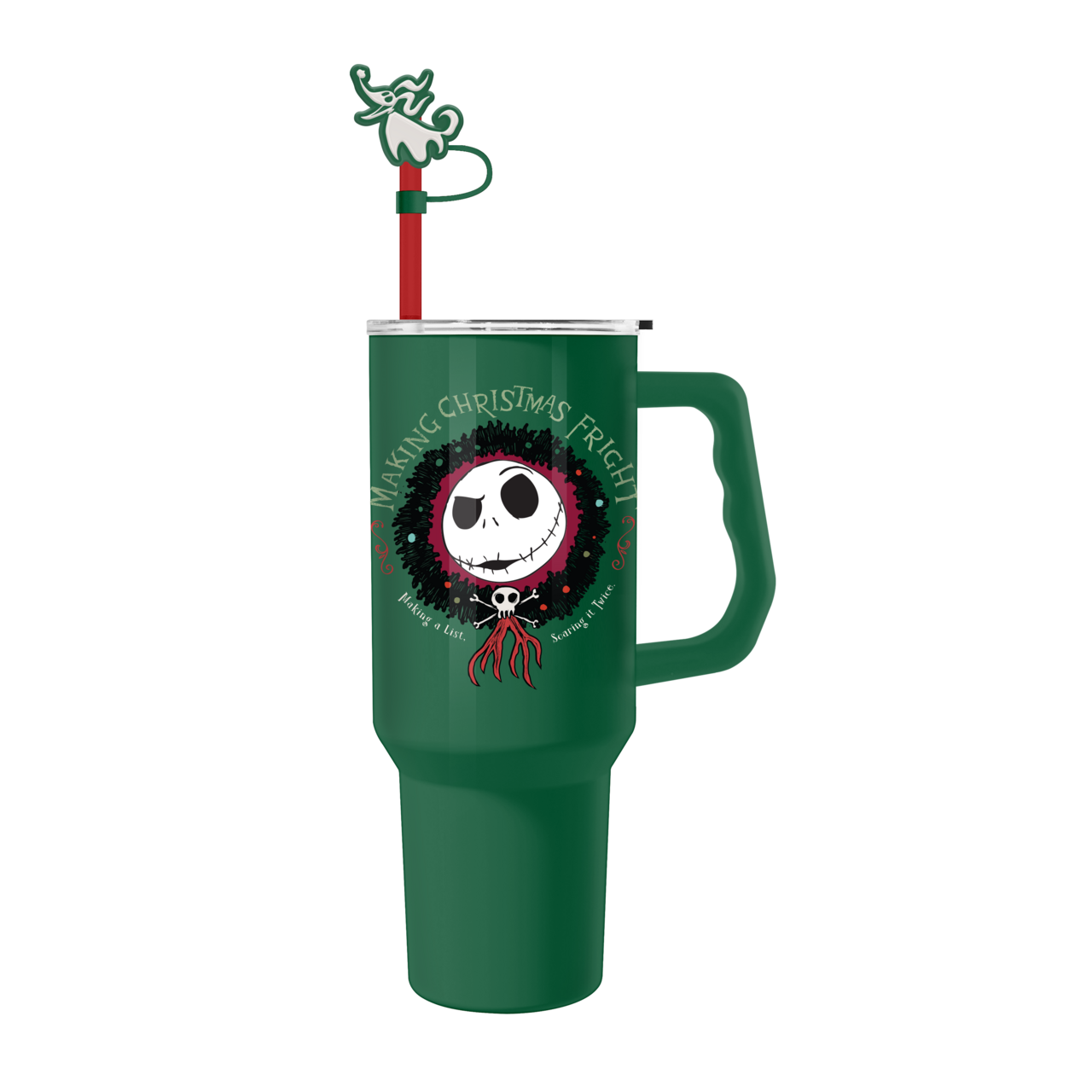 Gobelet Jack 40oz en acier inoxydable avec bouchon paille (Nightmare before Christmas)