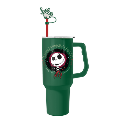 Gobelet Jack 40oz en acier inoxydable avec bouchon paille (Nightmare before Christmas)