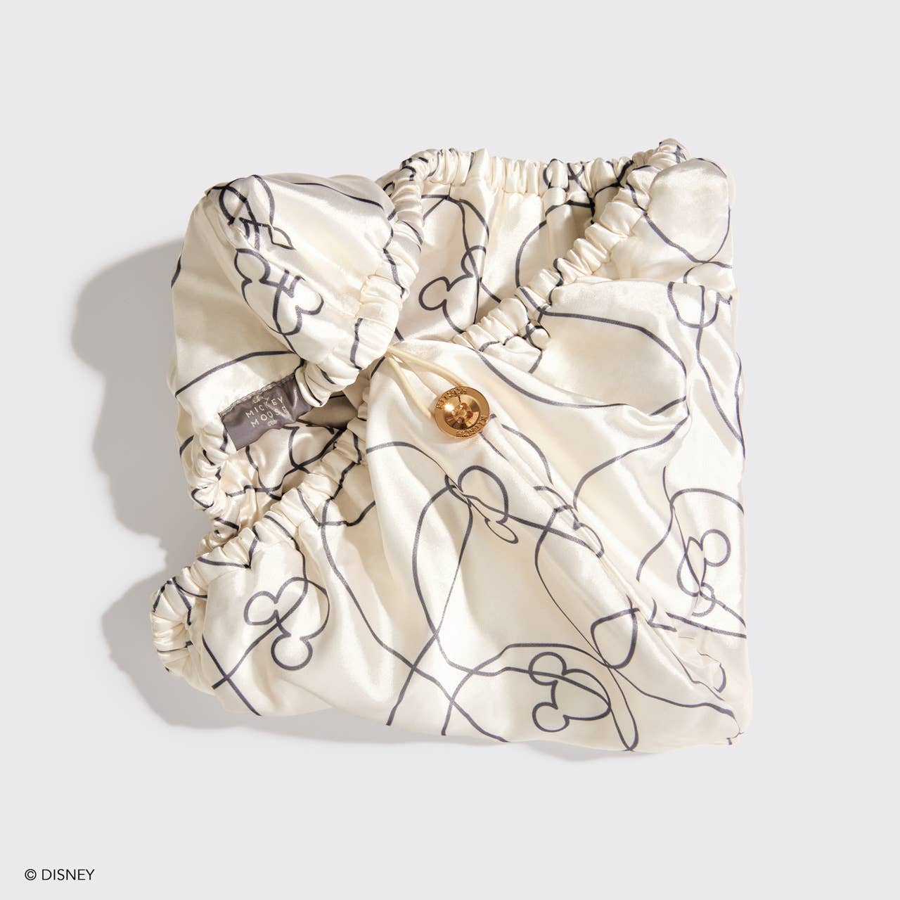 Serviette à cheveux en satin Kitsch & Mickey et Minnie