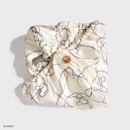 Serviette à cheveux en satin Kitsch & Mickey et Minnie