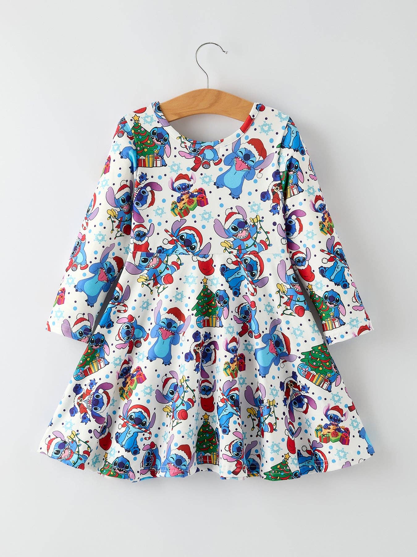 Robe Fille Imprimé Personnage Arbre de Noël Mignon GRANDEUR 5 ans