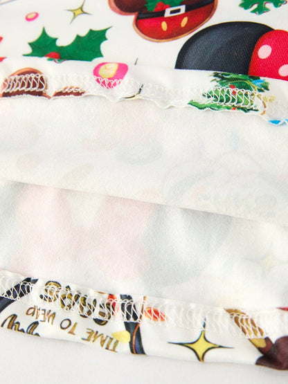 Robe de Noël festive pour filles avec ballon coloré et personnages GRANDEUR 6 ans