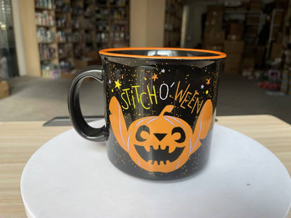 Mug de camping en céramique 20oz Stitch Midnight Stitch O Ween