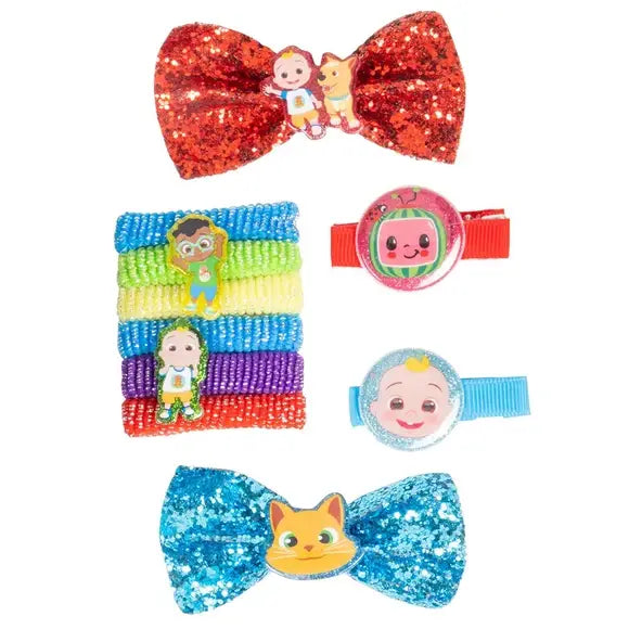 Coco Melon "Prêt pour l'aventure !" Ensemble d'accessoires pour cheveux