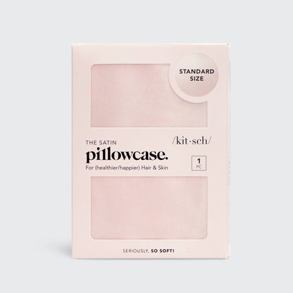 Taie d'oreiller en satin - Blush