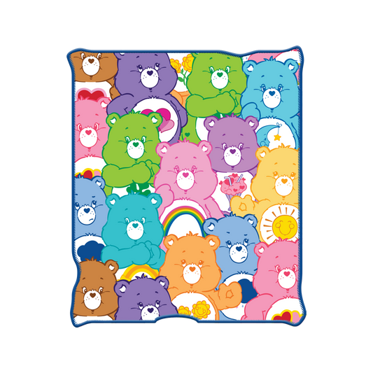 Couverture en peluche Care Bears avec motif multi-ours, 45" x 60"