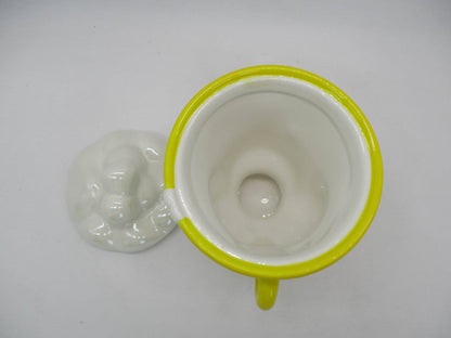 La Belle et la Bête — Tasse sculptée en céramique Chip avec bulles et couvercle