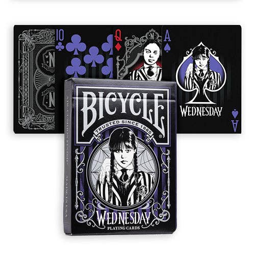 Jeu de cartes Bicycle Wednesday Addams