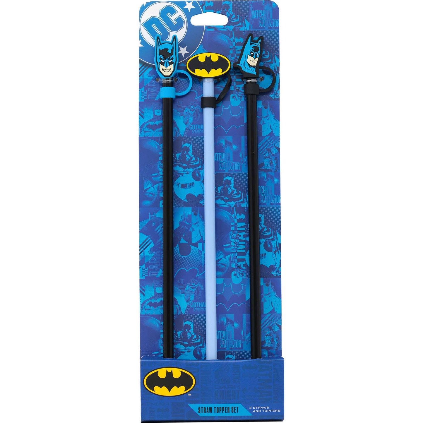 Ensemble de décorations pour pailles Batman